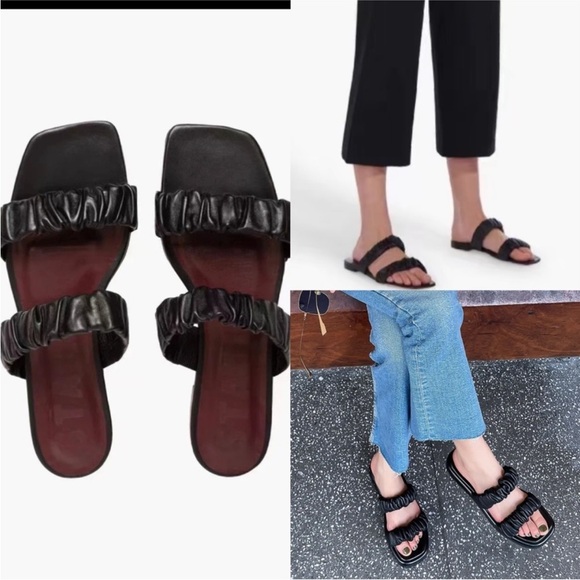 Staud maya ruched sandals size 37 - Picture 5 of 5